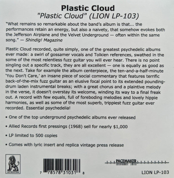 The Plastic Cloud (VINYL) | Mint (M) Mint (M)-Music History