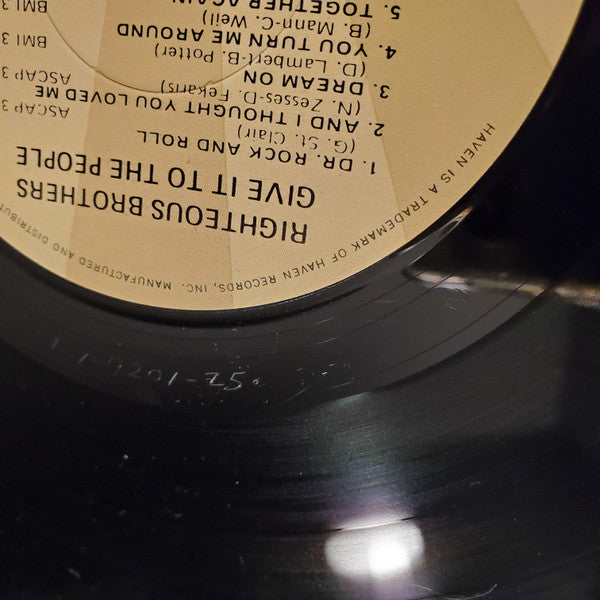 The Righteous Brothers - Give It To The People | Near Mint (NM) Near Mint (NM)-Music History