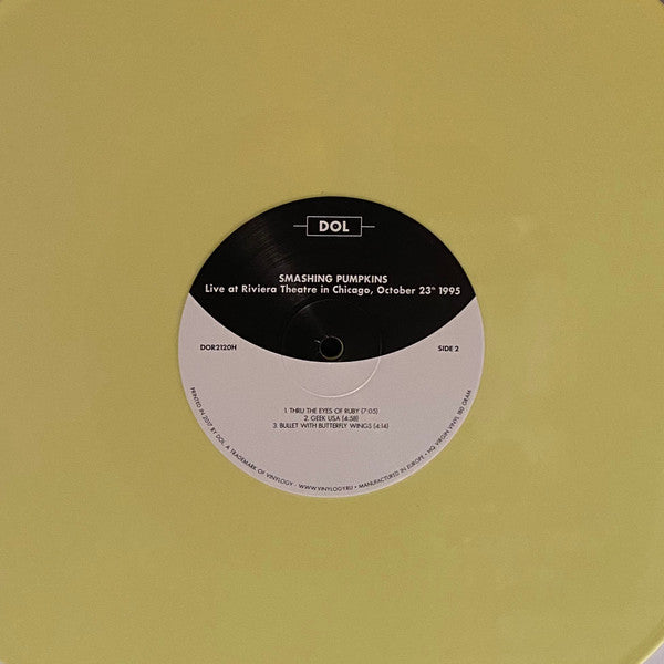 The Smashing Pumpkins Live at Riviera Theatre in Chicago, October 23th 1995 DOL 2xLP, Unofficial, Yel Mint (M) Mint (M)-Music History