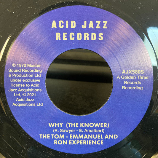 The Tom - Emmanuel And Ron Experience - Why (The Knower) / When You Lose Your Groove | Mint (M) Generic-Music History