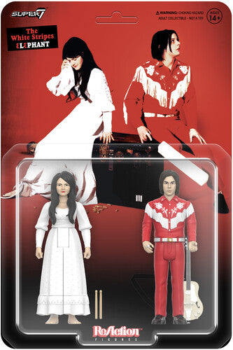 The White Stripes - Super7 - The White Stripes - ReAction Figures Wv2 - Elephant 2-Pack (Action Figure) |-Music History