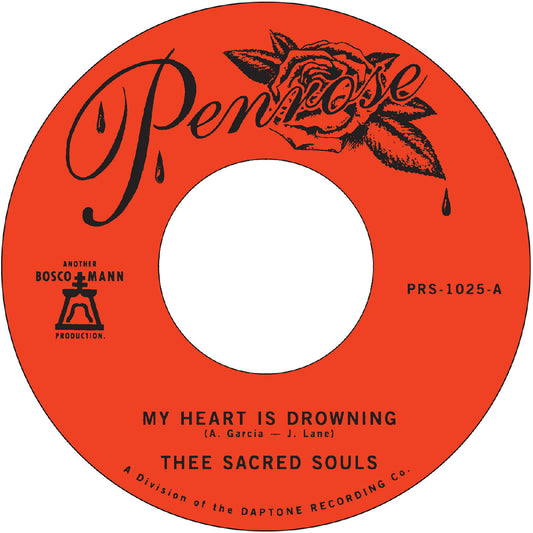 Thee Sacred Souls - My Heart Is Drowning B/W Stuck In The Mud (7" VINYL) | Mint (M) Mint (M)-Music History