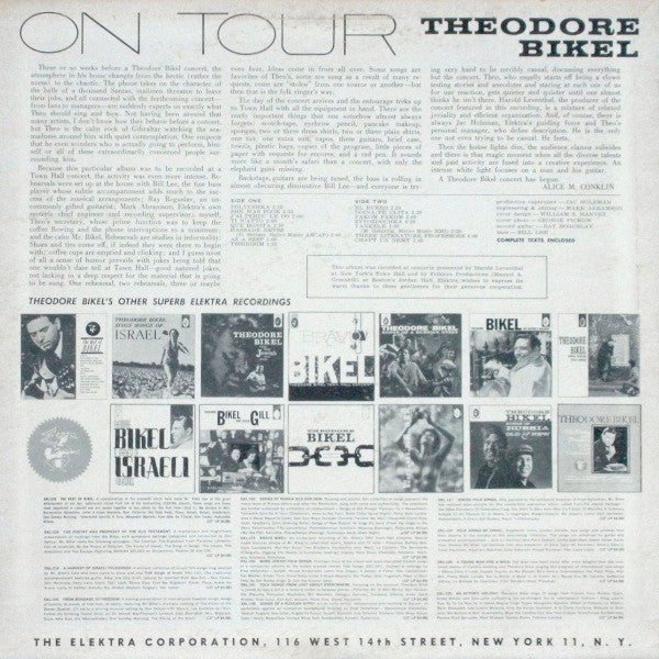 Theodore Bikel - On Tour | Very Good Plus (VG+) Very Good Plus (VG+)-Music History