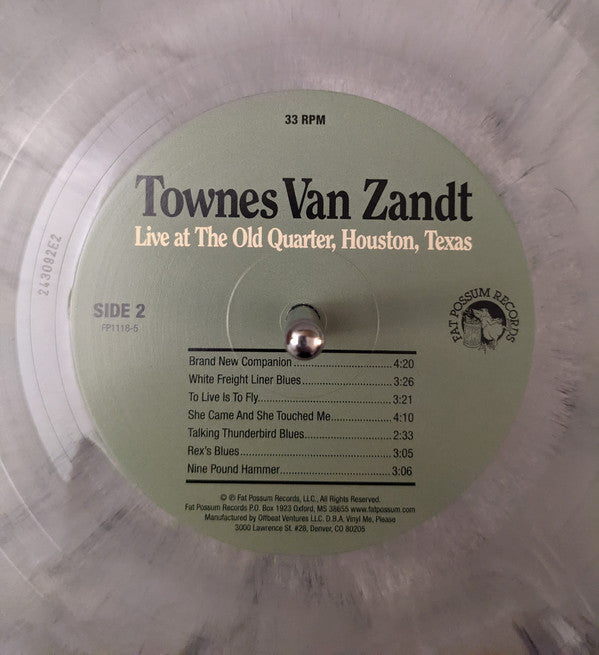 Townes Van Zandt - Live At The Old Quarter, Houston, Texas (COLOR VINYL) | Mint (M) Mint (M)-Music History