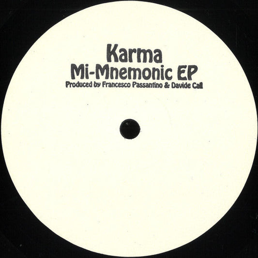 Karma - Mi-Mnemonic (VINYL 12") | Mint (M) Mint (M)-Music History