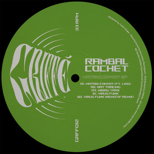 Rambal Cochet - Matrix Convoy EP (12" VINYL) | Mint (M) Mint (M)-Music History