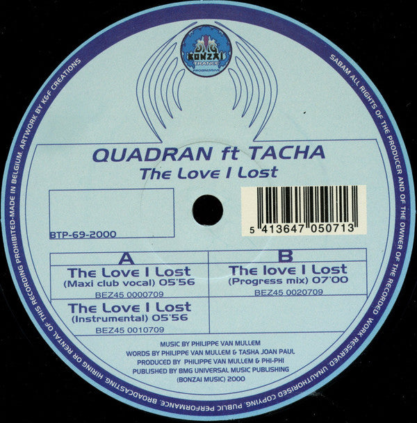 Quadran - The Love I Lost | Near Mint (NM) Near Mint (NM)-Music History
