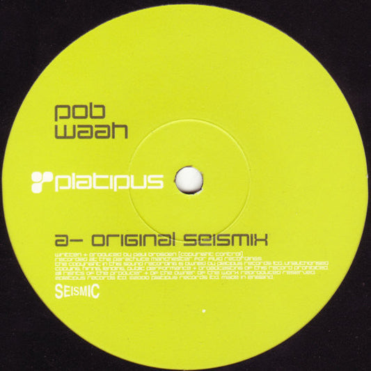 Pob - Waah (12" VINYL) | Very Good (VG)-Music History