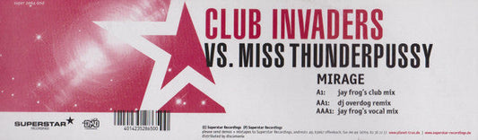 Club Invaders - Mirage | Very Good Plus (VG+) Generic-Music History