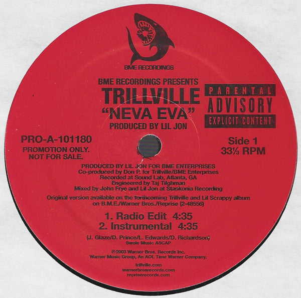 Trillville - Neva Eva | Near Mint (NM) Near Mint (NM)-Music History