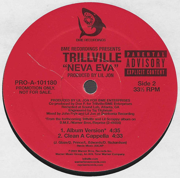 Trillville - Neva Eva | Near Mint (NM) Near Mint (NM)-Music History