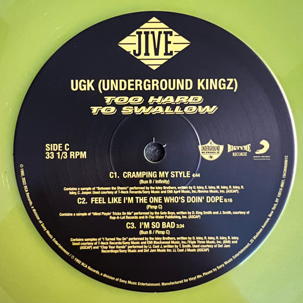 UGK - Too Hard to Swallow (2xCOLOR VINYL / VMP) | Mint (M) Mint (M)-Music History