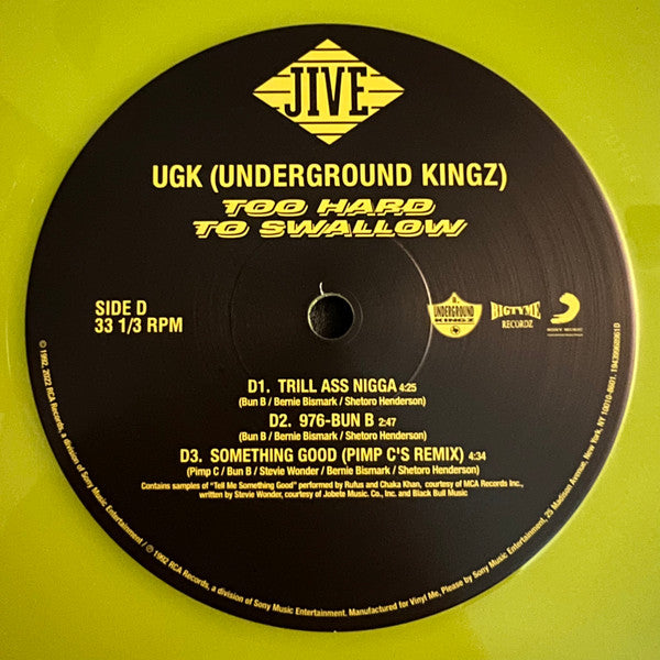 UGK - Too Hard to Swallow (2xCOLOR VINYL / VMP) | Mint (M) Mint (M)-Music History
