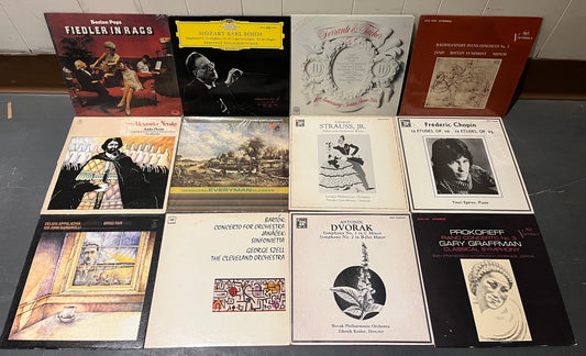 Various - 14 CLASSICAL VINYL RECORD ALBUMS (LISTED & GRADED) | Excellent (EX) Excellent (EX)-Music History