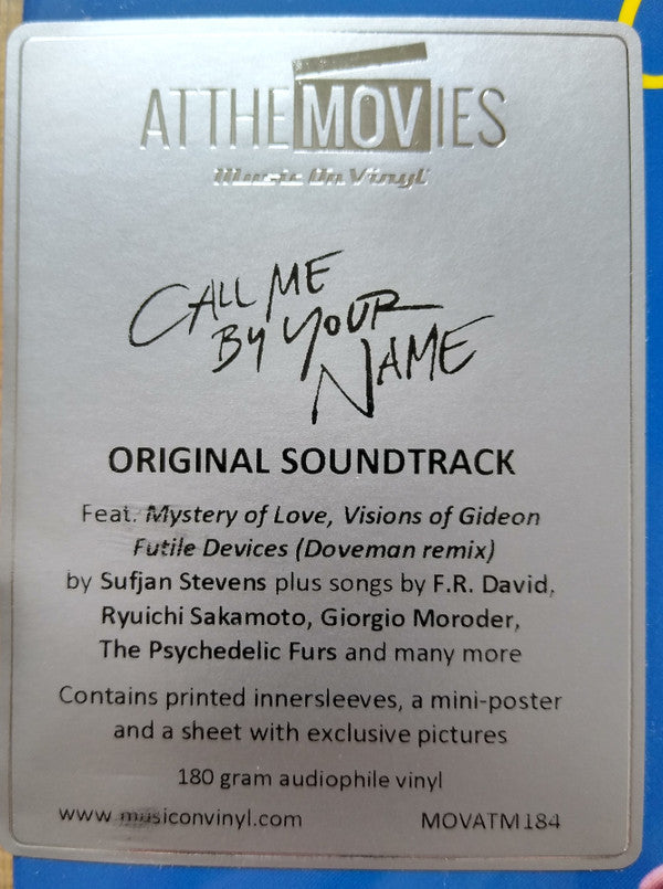 Various - Call Me By Your Name (Original Motion Picture Soundtrack) | Mint (M) Mint (M)-Music History