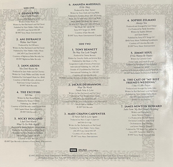 Various - My Best Friend's Wedding (Music From The Motion Picture) | Mint (M) Mint (M)-Music History