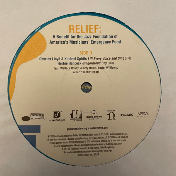 Relief A Benefit For The Jazz Foundation Of America's Musician's Emergency Fund | Mint (M) Mint (M)-Music History