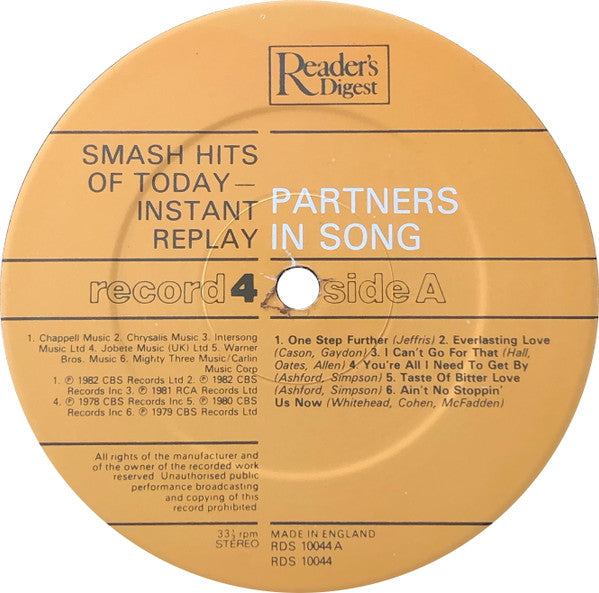 Smash Hits Of Today - Instant Replay | Near Mint (NM) Near Mint (NM)-Music History