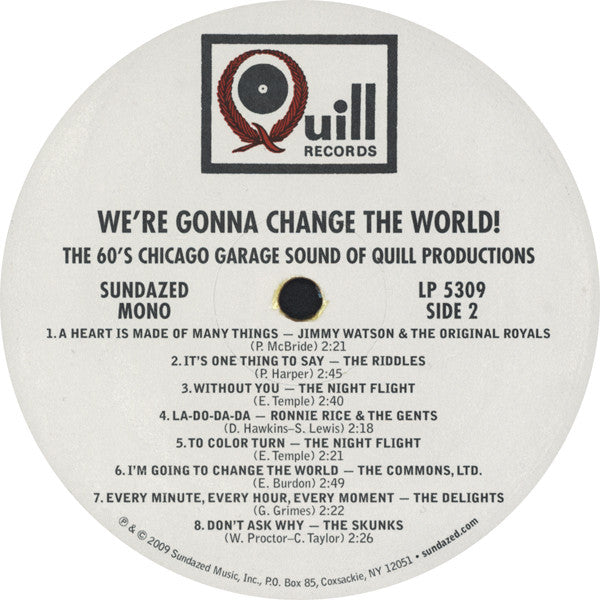 We're Gonna Change The World! (The 60's Chicago Garage Sound Of Quill Productions) | Mint (M) Mint (M)-Music History