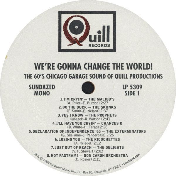 We're Gonna Change The World! (The 60's Chicago Garage Sound Of Quill Productions) | Mint (M) Mint (M)-Music History
