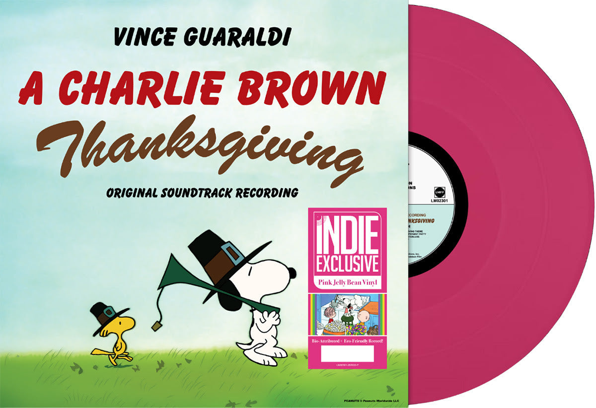 Vince Guaraldi - A Charlie Brown Thanksgiving (Indie Exclusive) [Pink Jelly Bean Vinyl] |-Music History