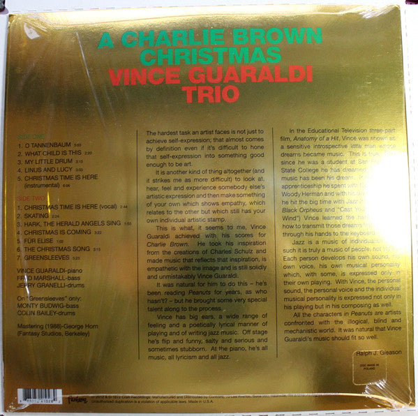 Vince Guaraldi Trio - A Charlie Brown Christmas (VINYL) | Mint (M) Mint (M)-Music History