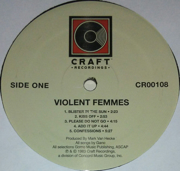 Violent Femmes Violent Femmes Craft Recordings LP, Album, RE, RM, 180 Mint (M) Mint (M)-Music History