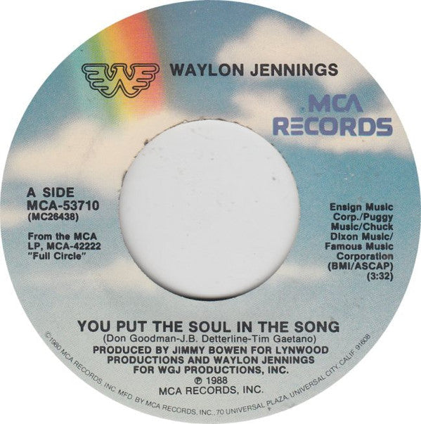 Waylon Jennings - You Put The Soul In The Song | Very Good Plus (VG+) Very Good Plus (VG+)-Music History