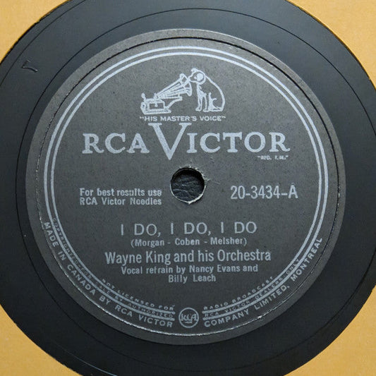 Wayne King And His Orchestra - I Do, I Do, I Do / Tennessee Waltz | Very Good Plus (VG+) Generic-Music History