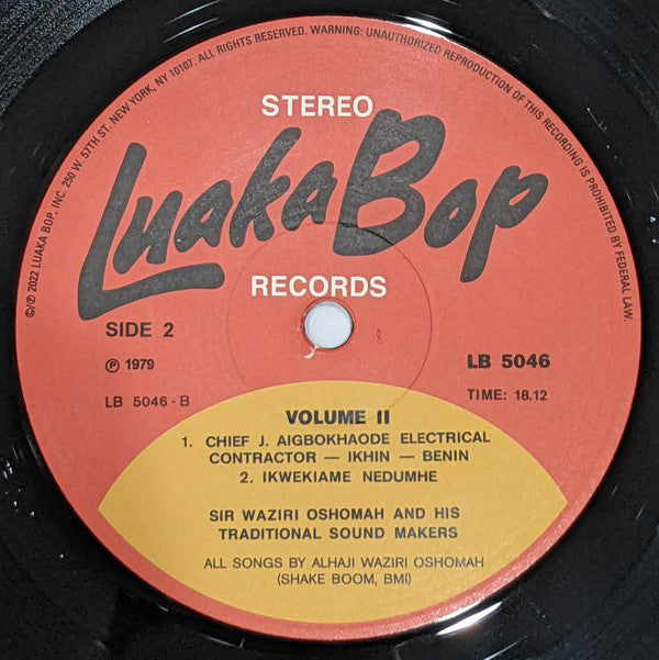 Waziri Oshomah - Vol. 1-5 (1978-1984) | Mint (M) Mint (M)--Music History