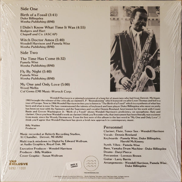 Wendell Harrison - Birth Of A Fossil | Mint (M) Mint (M)-Music History
