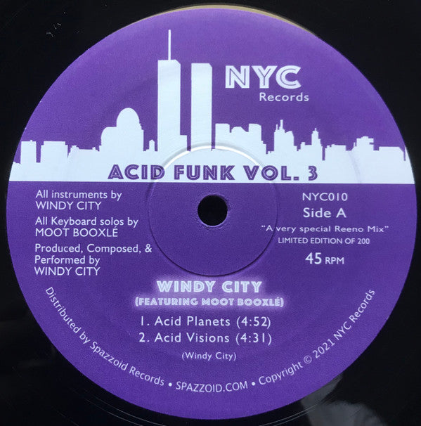 Windy City (4) , Featuring Moot Booxlé - Acid Funk, Vol. 3 | Mint (M) Generic-Music History