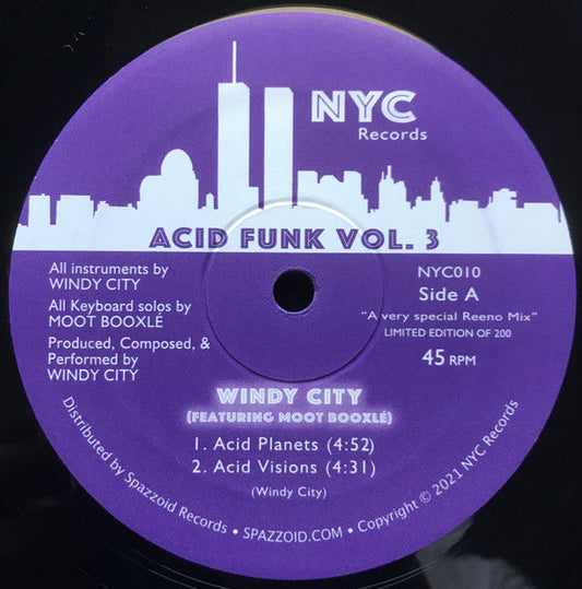 Windy City (4) , Featuring Moot Booxlé - Acid Funk, Vol. 3 | Mint (M) Generic-Music History