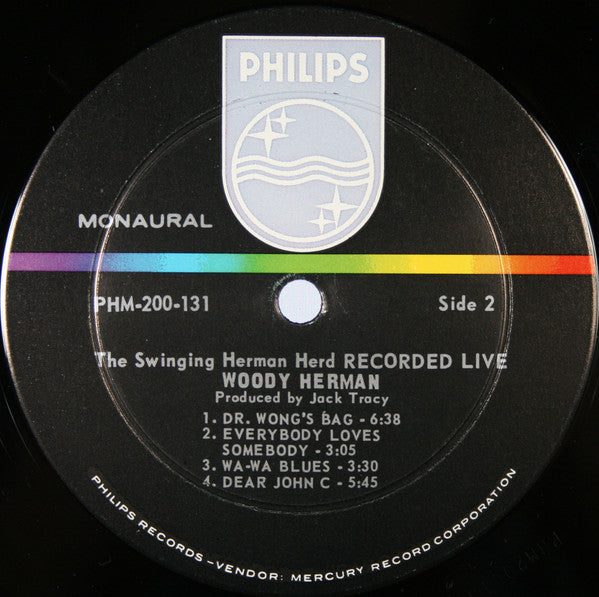 Woody Herman - The Swinging Herman Herd Recorded Live | Near Mint (NM) Very Good Plus (VG+)-Music History