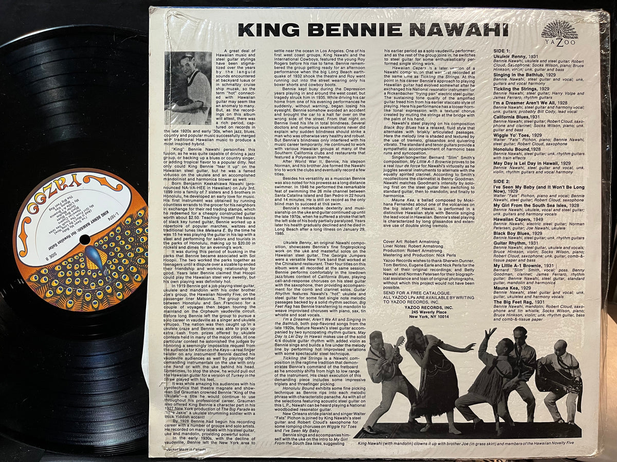 Benny Nawahi - Hot Hawaiian Guitar (1928 To Ca. 1949) (VINYL) | Near Mint (NM) Near Mint (NM)--Music History