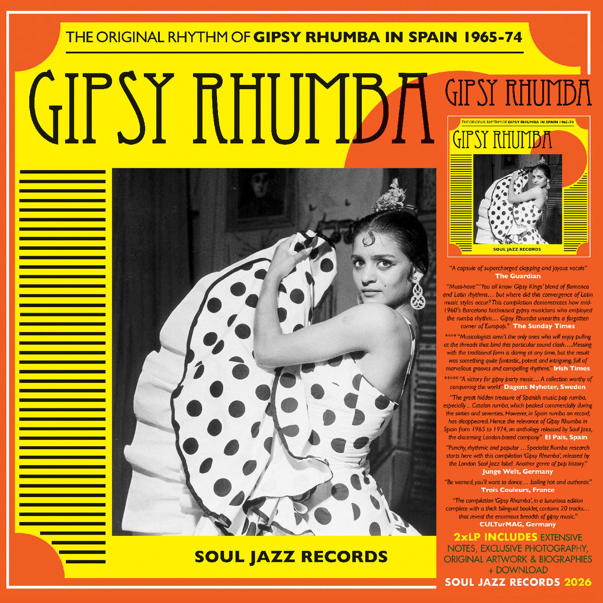 Soul Jazz Records presents - (PRESALE 8/7/26) The Original Rhythm of Gipsy Rhumba Spain 1965-74 (DDL 2xVINYL) |-Music History