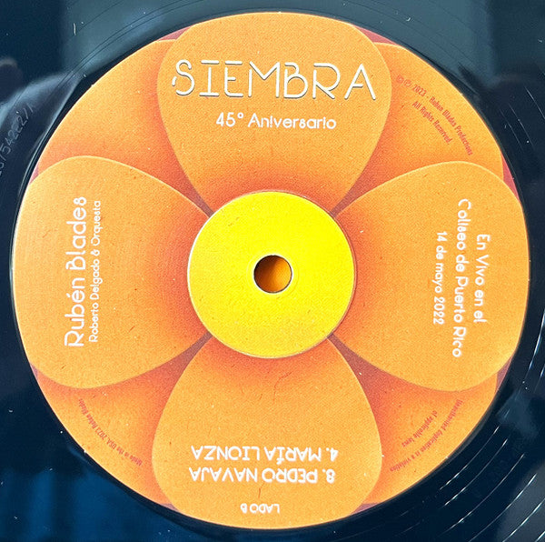 Ruben Blades - Siembra 45 Aniversario En Vivo en el Coliseo de Puerto Rico 14 de mayo 2022 (2xVINYL) | Mint (M) Mint (M)-Music History