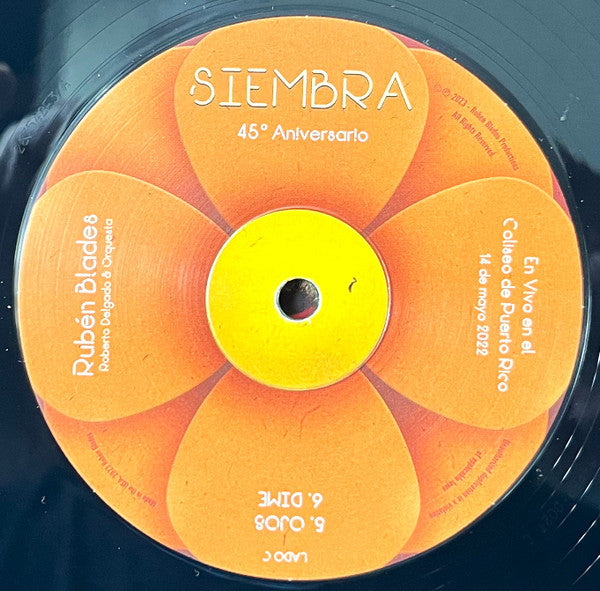 Ruben Blades - Siembra 45 Aniversario En Vivo en el Coliseo de Puerto Rico 14 de mayo 2022 (2xVINYL) | Mint (M) Mint (M)-Music History