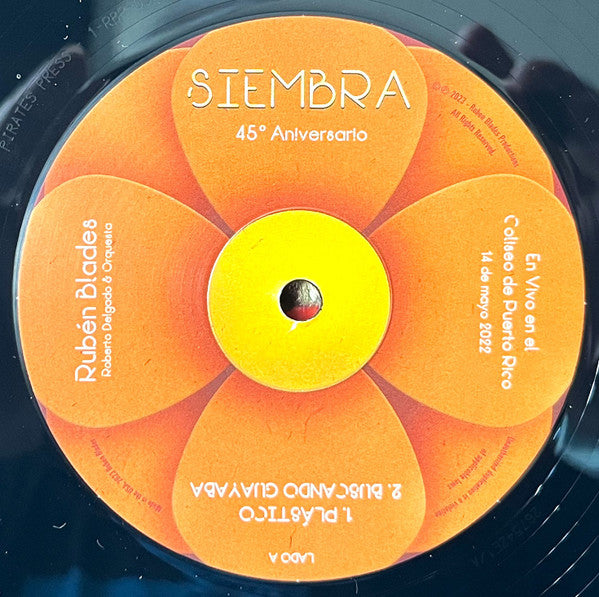 Ruben Blades - Siembra 45 Aniversario En Vivo en el Coliseo de Puerto Rico 14 de mayo 2022 (2xVINYL) | Mint (M) Mint (M)-Music History