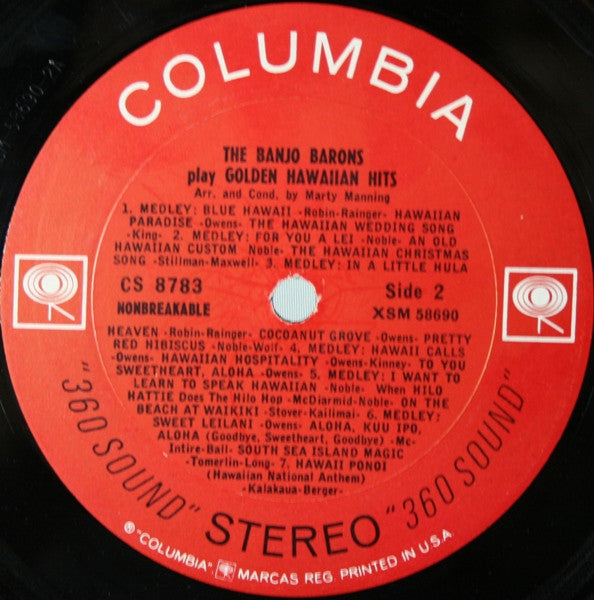 The Banjo Barons - Golden Hawaiian Hits | Near Mint (NM) Near Mint (NM)--Music History