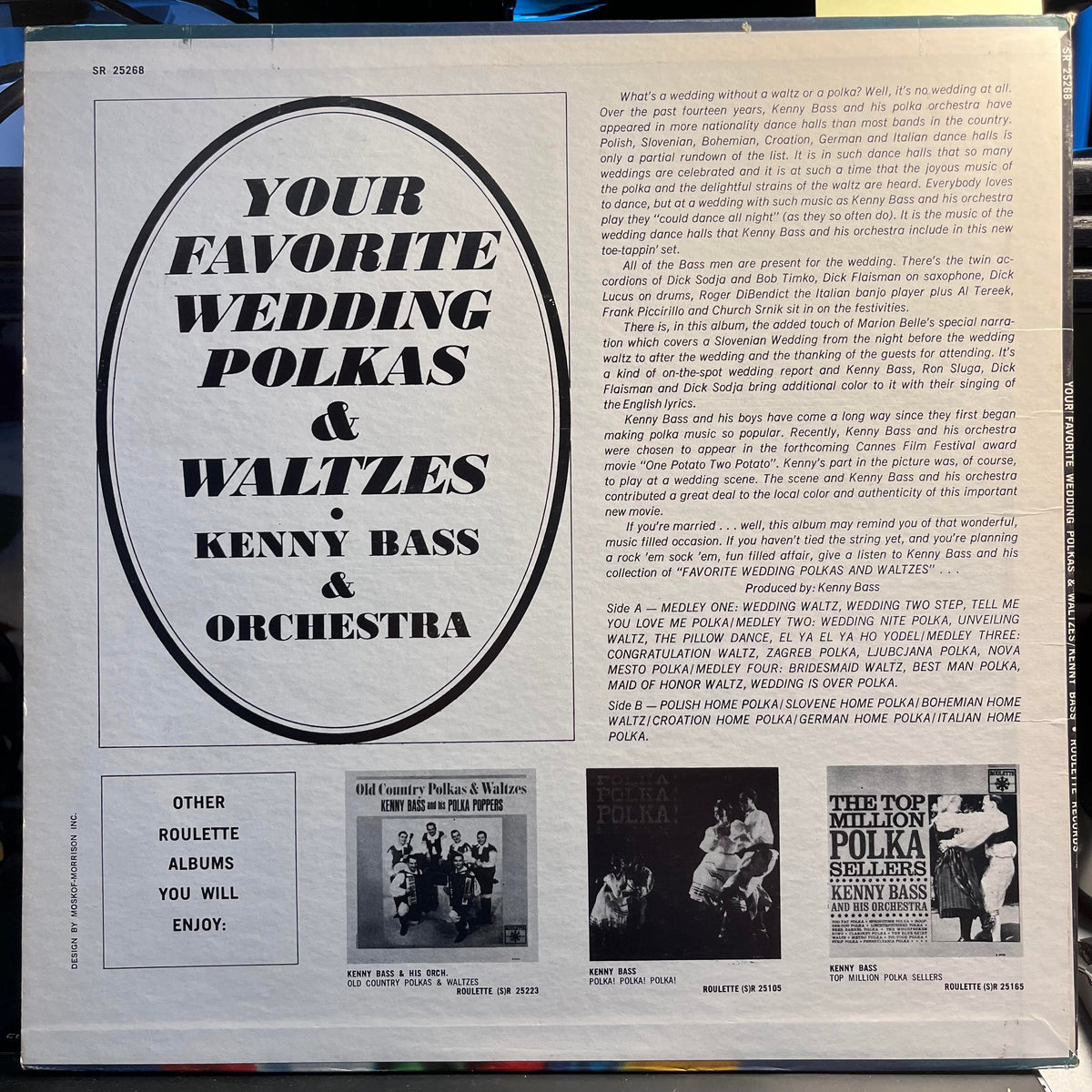 Kenny Bass And His Orchestra - Favorite Wedding Polkas & Waltzes | Excellent (EX) Near Mint (NM)--Music History