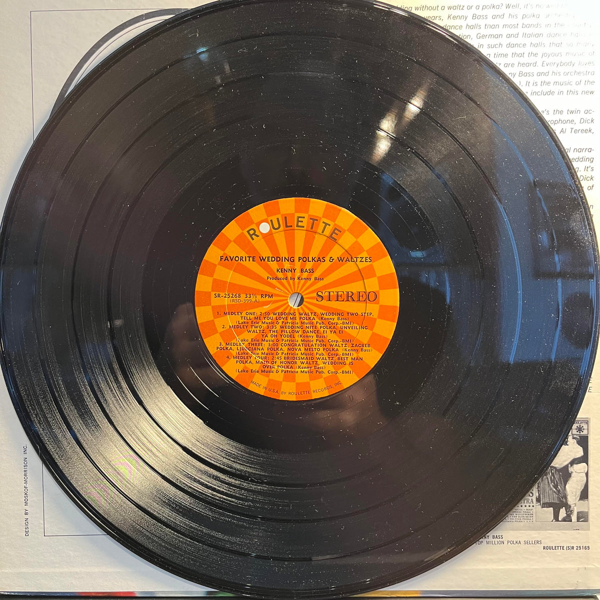 Kenny Bass And His Orchestra - Favorite Wedding Polkas & Waltzes | Excellent (EX) Near Mint (NM)--Music History