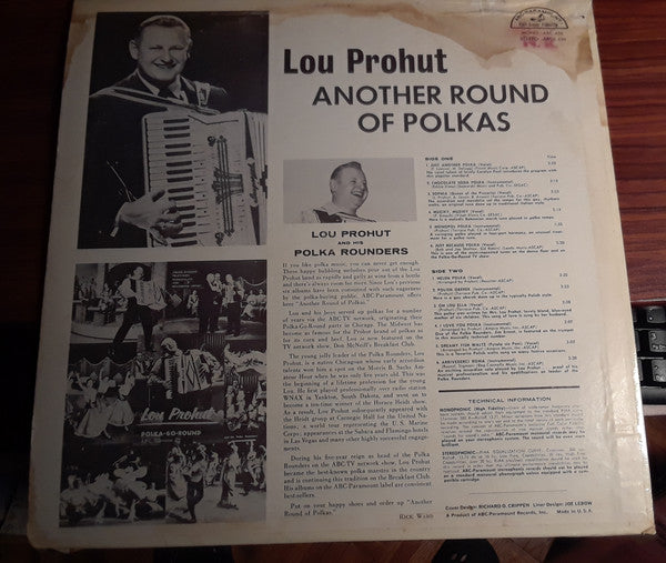 Louis Prohut - Another Round Of Polkas | Near Mint (NM) Near Mint (NM)--Music History