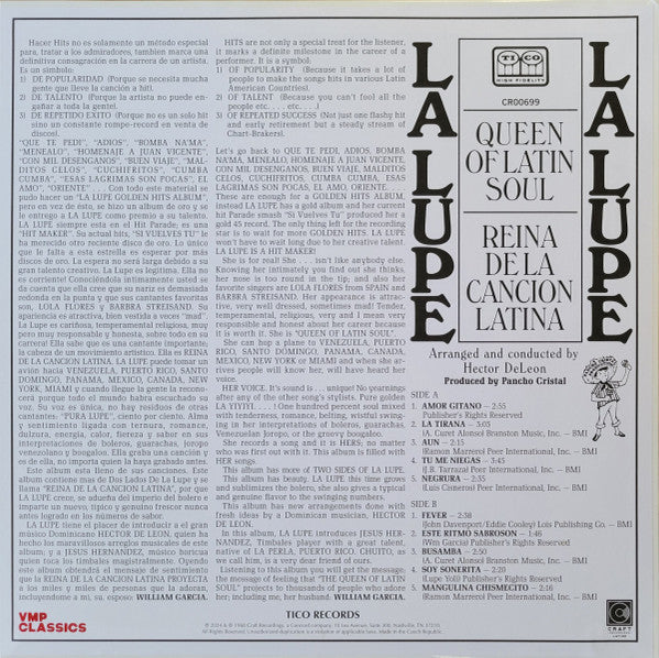 Queen Of Latin Soul / Reina De La Cancion Latina (COLOR VINYL) | Mint (M) Mint (M)--Music History
