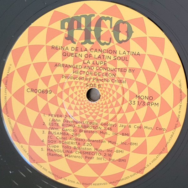 Queen Of Latin Soul / Reina De La Cancion Latina (COLOR VINYL) | Mint (M) Mint (M)--Music History