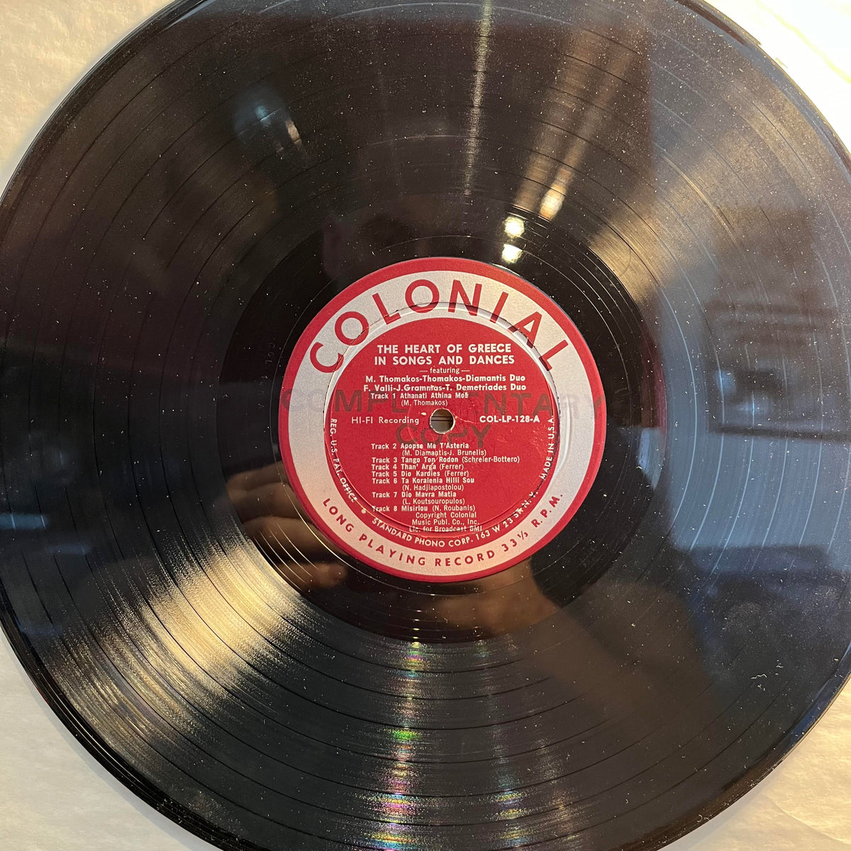 Various - The Heart Of Greece In Songs And Dances *PROMO* | Excellent (EX) Very Good (VG)--Music History