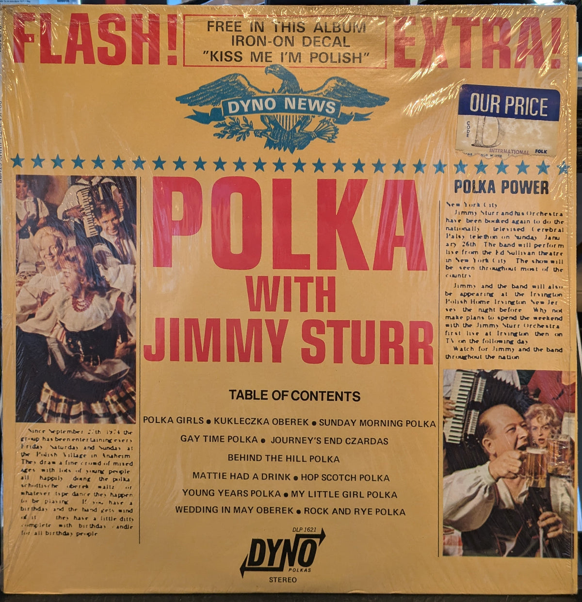 Jimmy Sturr - Polka With Jimmy Sturr *SHRINK* | Very Good Plus (VG+) Near Mint (NM)--Music History