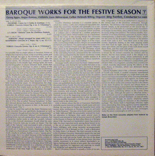 Baroque Masterworks For The Festive Season | Near Mint (NM) Near Mint (NM)-Music History
